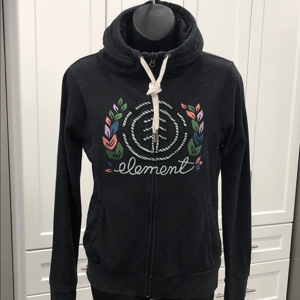 Element Zip-Up Hoodie – Women’s Small – Charcoal Grey